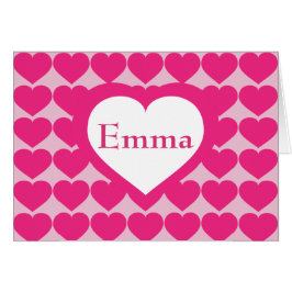 Patrón de corazón rosado caliente - Corazón person