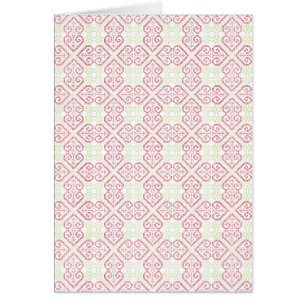 Patrón de corazones de bordado de costillas cruzad