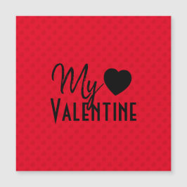 Patrón de corazones rojos Mi diseño de caligrafía 