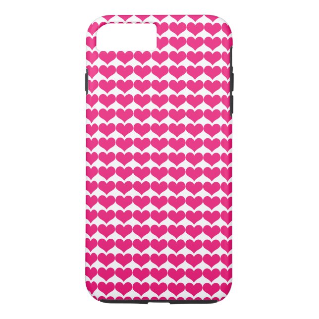 Patrón de corazones rosados recortados Funda para  (Reverso)