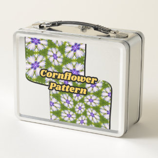 Patrón de cornflores blancas