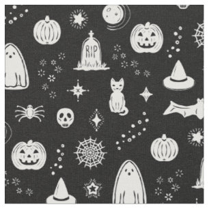 Patrón de Cosas Spookie - Tela de Carbón + Nieve