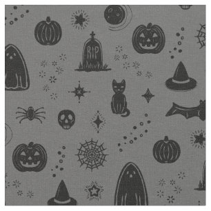 Patrón de Cosas Spookie - Tela de Pizarra + Carbón