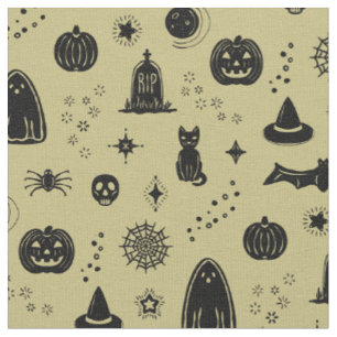 Patrón de Cosas Spookie - Tela Dorada + Carbón