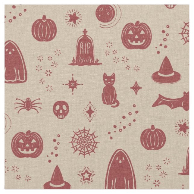 Patrón de Cosas Spookie - Tela Dove + Ruby (De cerca)