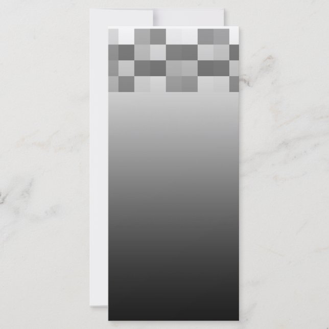 Patrón de cuadrados gris, negro y blanco. (Anverso)