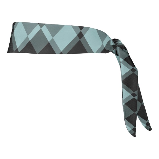 Patrón de cuadros argyle azul negro (Girar 90)