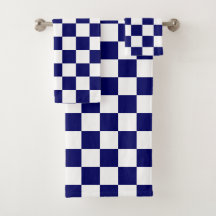 Patrón de cuadros azules marinos y blancos