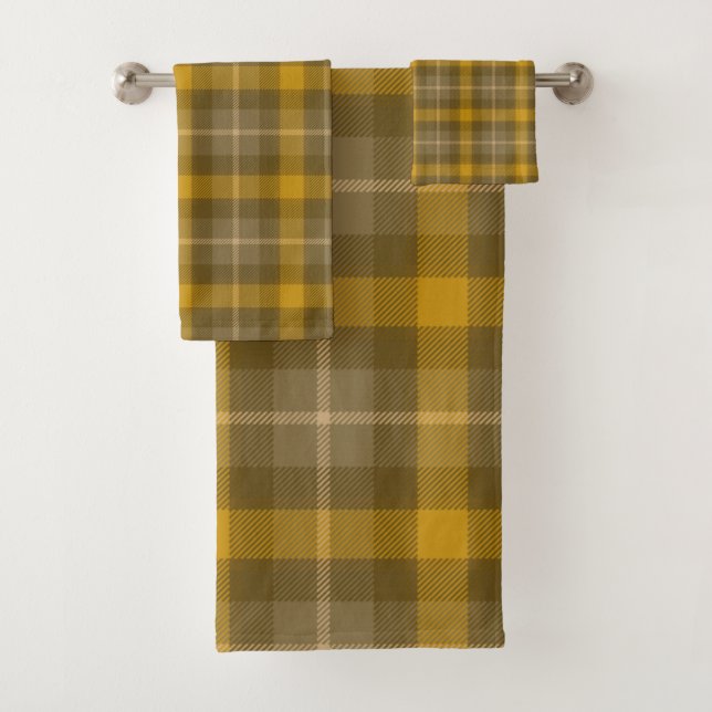 Patrón de cuadros marrón y amarillo (In situ)