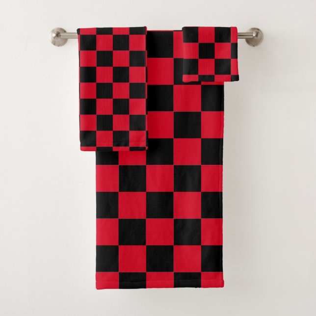 Patrón de cuadros rojos y negros (In situ)