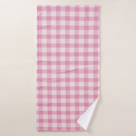 Patrón de cuadros rosa bebé