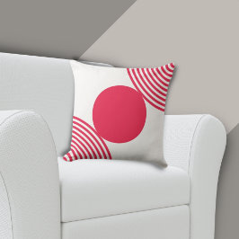 Patrón de cuentas en rosa y blanco - Cojín decorat