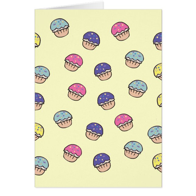 Patrón de Cupcakes Pastel (Frente)