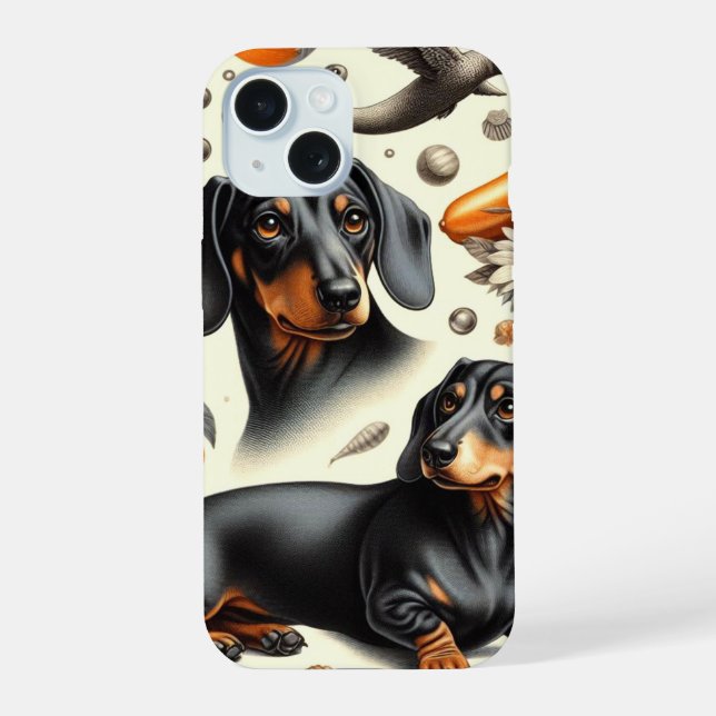 Patrón de Dachshund Adorable (Reverso )