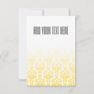 Patrón de Damasco dorado y blanco