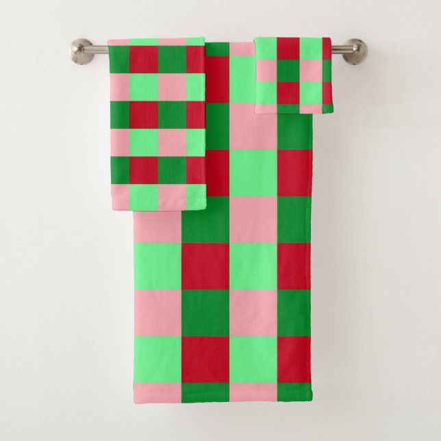 Patrón de damero de Navidad contemporáneo (In situ)