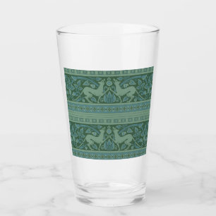 Patrón de Deco Nouveau de perro naturaleza animal