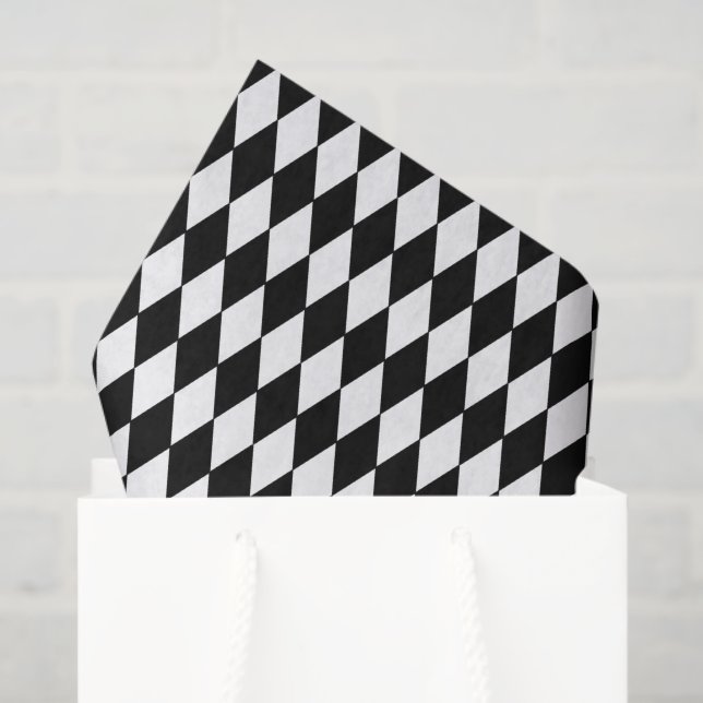 Patrón de diamante de papel de tejidos (Bolsa de regalo)