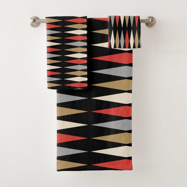 Patrón de diamante moderno Retro Mid Century (In situ)