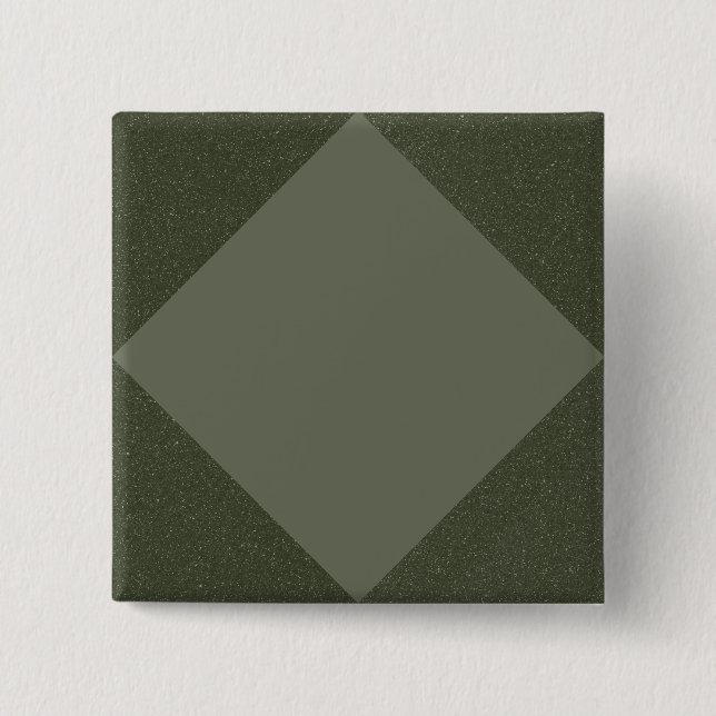 Patrón de diamante Moss Botón de pin verde (Anverso)