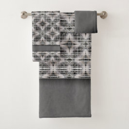 Patrón de diamante negro, blanco y gris