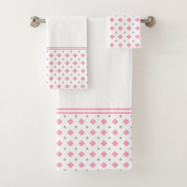 Patrón de diamante rosa y gris