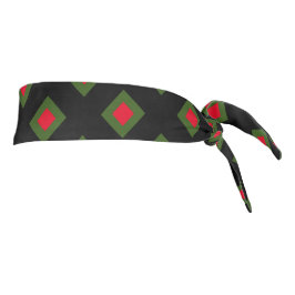 Patrón de diamantes adorable negro verde rojo lind