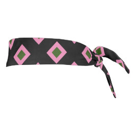Patrón de diamantes adorables negro rosa verde lin