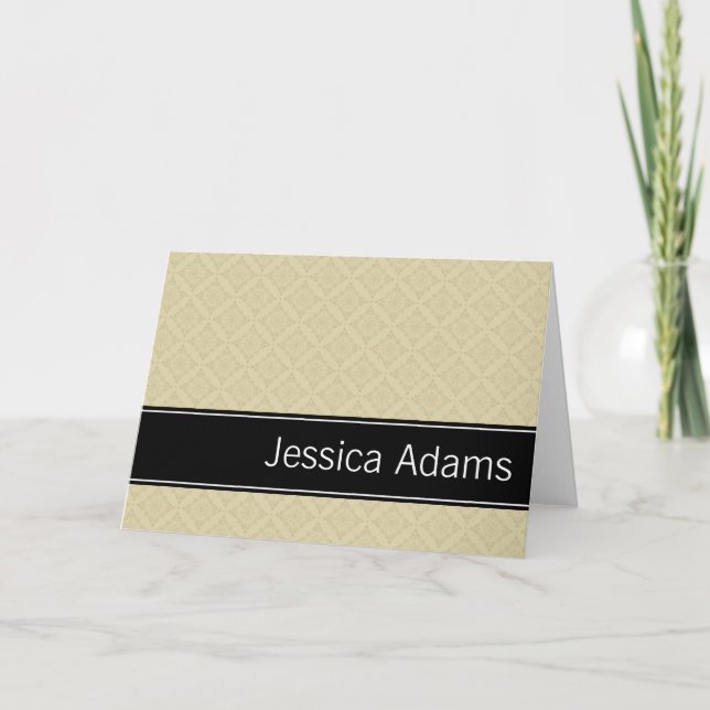 Patrón de diamantes Beige personalizado (Anverso)