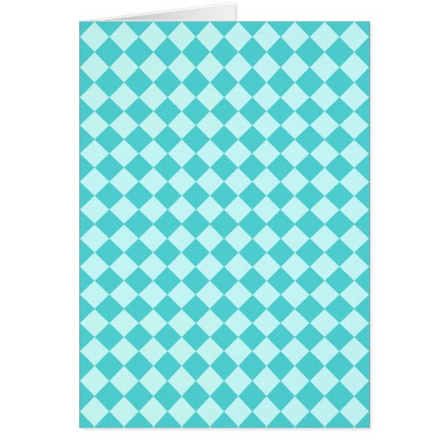 Patrón de diamantes de combinación azul de Shirley (Frente)