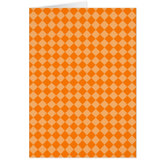 Patrón de diamantes de combinación de naranjas de  (Frente)