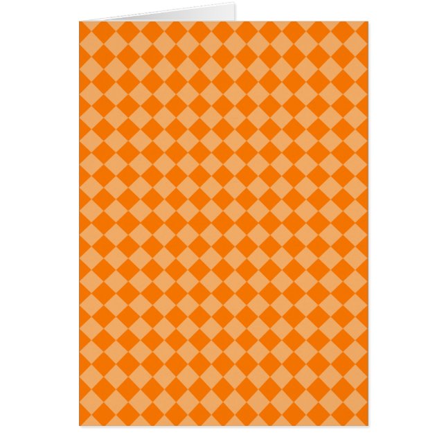 Patrón de diamantes de combinación de naranjas de  (Frente)
