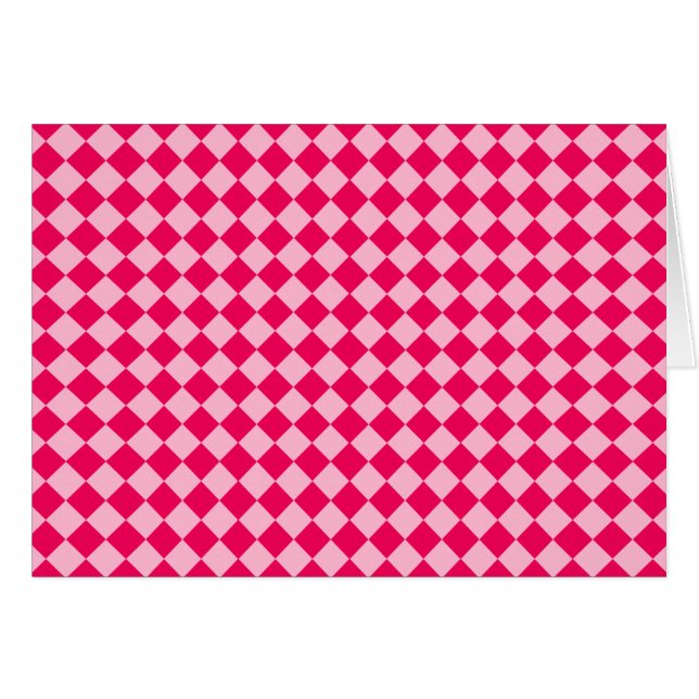 Patrón de diamantes de combinación rosa de Shirley (Anverso (Horizontal))
