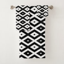 Patrón de diamantes en blanco y negro