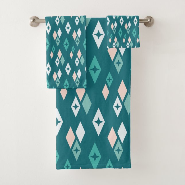 Patrón de diamantes MCM atómico Verde azulado, de  (In situ)