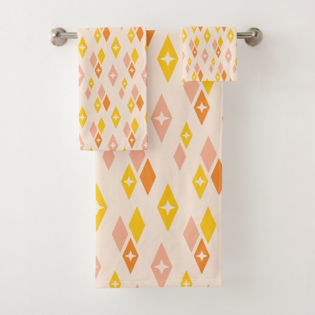 Patrón de diamantes MCM atómicos Amarillo, Naranja (In situ)