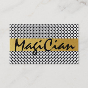 Patrón de diamantes Tarjeta de visita Magiciana