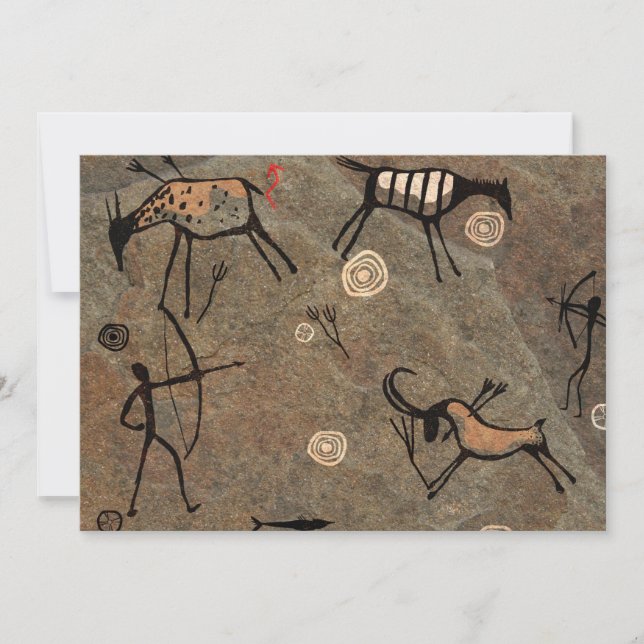 Patrón de dibujo de cueva (Anverso)