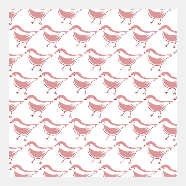 Patrón de dibujo de pájaro minimalista (Anverso)