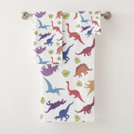 Patrón de dinosaurio - Baño infantil