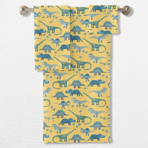 Patrón de dinosaurio lindo Amarillo