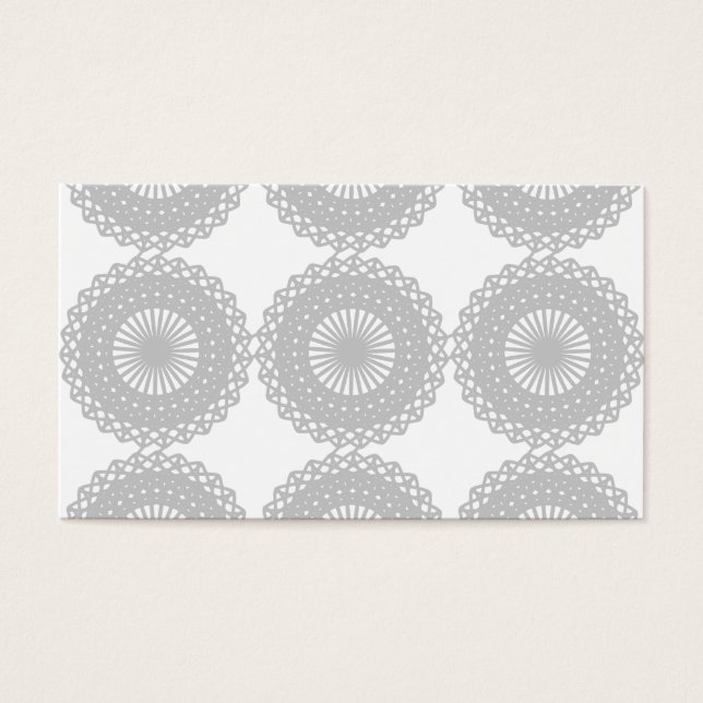 Patrón de diseño de encaje gris. (Frente)