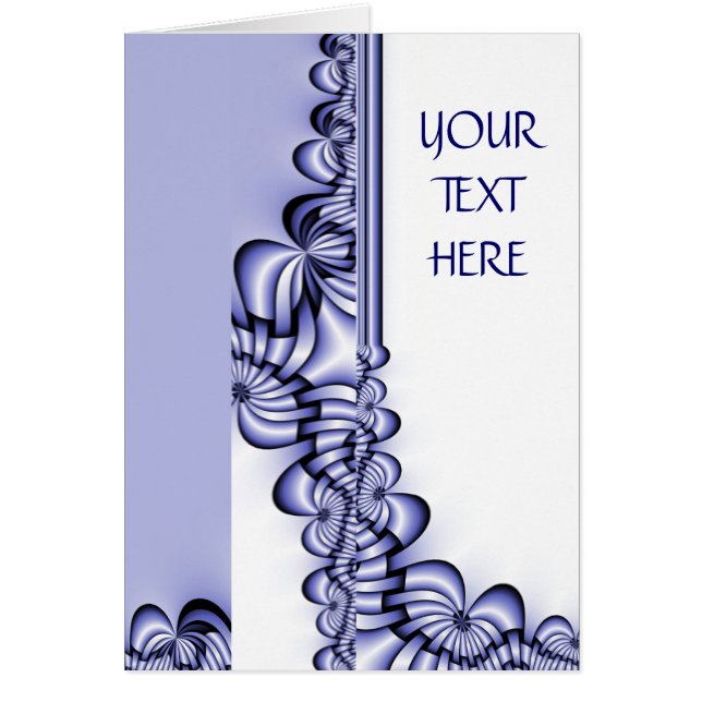 Patrón de diseño gráfico - azul blanco + tu texto (Frente)