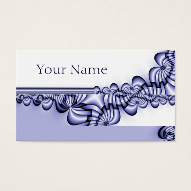 Patrón de diseño gráfico - azul blanco + tu texto (Frente)