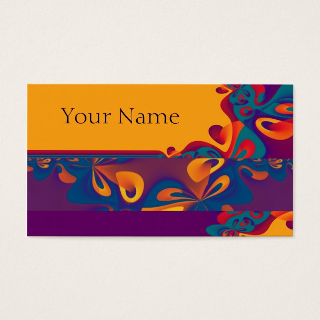 Patrón de diseño gráfico - naranja violeta + tu te (Frente)