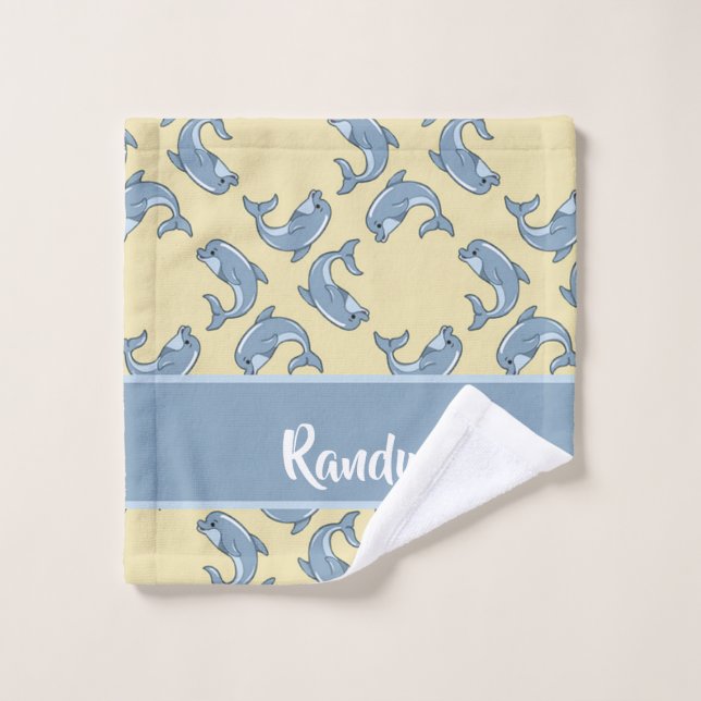 Patrón de dolpins azules (Toallita)