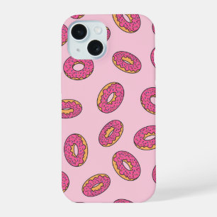Patrón de donut con sprinkles rosados