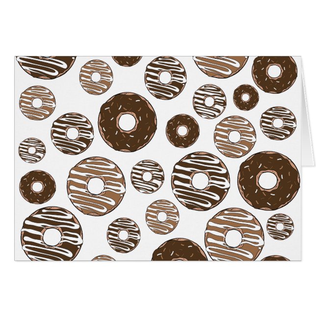 Patrón de donut, donuts de chocolate, donuts de ca (Anverso (Horizontal))