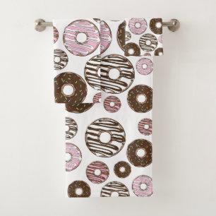 Patrón De Donuts, Donuts Rosados, Donuts Marrones