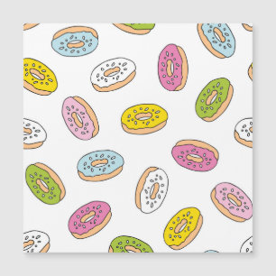 Patrón de donuts Doodle, diseño sin fisuras.